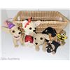 Image 2 : Basket with 5 Stuffies