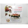 Image 1 : Cake Turntable Rotates 360 - 28cm W