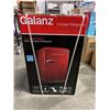 Image 2 : BRAND NEW GALANZ RETRO LOOK RED BAR FRIDGE, 2.6 CUBIC FOOT WITH FREEZER, RETAIL $299