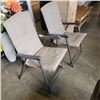 Image 1 : 2 FOLDING PATIO CHAIRS