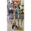 Image 1 : ASSORTED GARDEN TOOLS AND SHOVELS