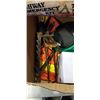 Image 2 : BOX OF SAFETY SUPPLIES - VESTS, HARD HAT, ROAD SIDE KIT, EMERGENCY SURVIVAL KIT, ETC