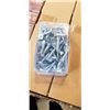 Image 2 : NEW CASE OF FLAT WOOD SCREWS 1-1/4 INCH #14 21 PACKS OF 100, 2100 TOTAL SCREWS