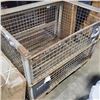 Image 2 : WIRE METAL CRATE, 49 INCH WIDE, 33 INCH DEEP, 39 INCH TALL