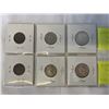 Image 2 : 1938 CANADIAN WWII COINS PLUS 1939 WWII COINS (25 CENT .800 SILVER)