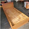 Image 1 : OAK SINGLE SIZE BEDFRAME W/ STORAGE DRAWERS