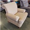 Image 1 : BEIGE ROLLED ARM CHAIR