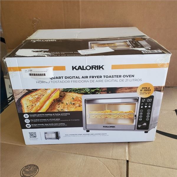 KALORIK 22QT TOUCHSCREEN AIR FRYER TOASTER OVEN - TESTED WORKING, RETAIL $249