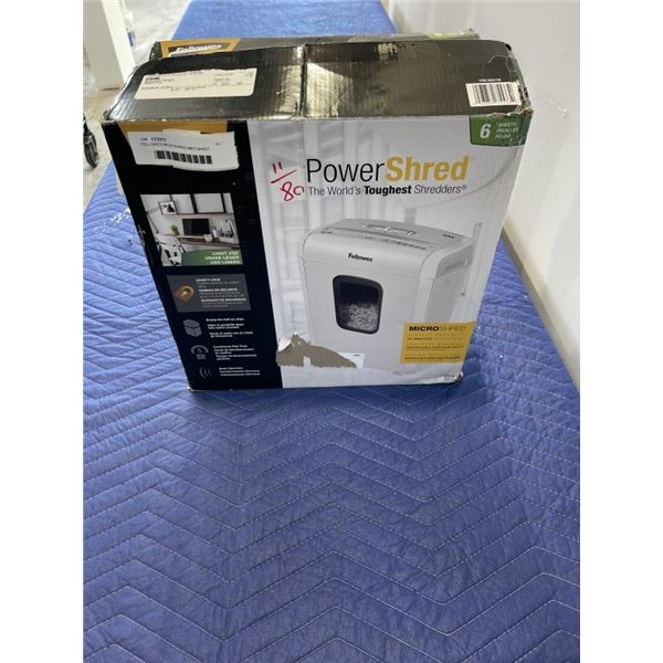 FELLOWES MICROSHRED 6M 6-SHEET SHREDDER - TESTED WORKING, RETAIL $79