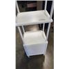 Image 2 : WHITE METAL OPEN SHELF UNIT