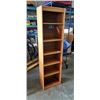 Image 1 : TEAK FINISH BOOKSHELF, 20 INCH WIDE 72 INCH TALL