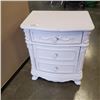 Image 1 : 3 DRAWER WHITE PAINTED NIGHT STAND