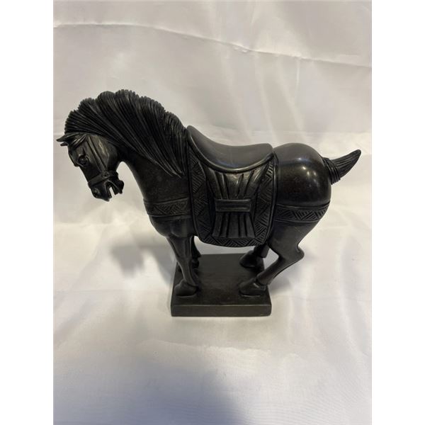 NEW BLACK HORSE MARBLE FIGURE