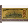 Image 2 : GOLD FOIL REPLICA OF A 2009-A US $100 BILL