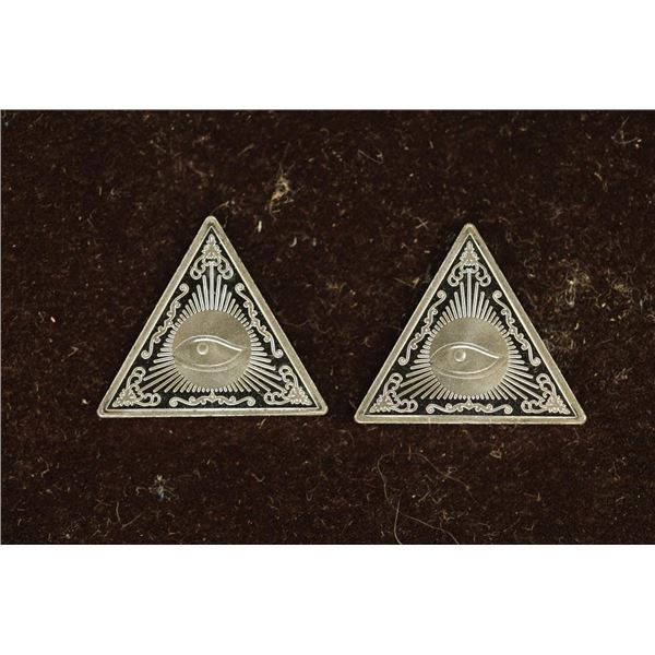 2-2 GRAMS .999 FINE SILVER PYRAMID SHAPED INGOTS