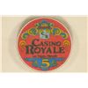 Image 1 : $5 CASINO ROYALE CASINO CHIP LAS VEGAS, NEVADA