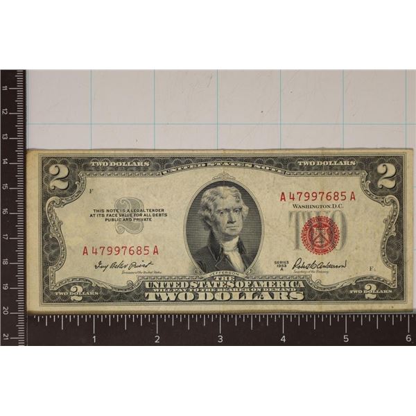 1953-A US $2 RED SEAL NOTE