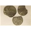 Image 2 : 3 SILVER DIME SIZED OTTOMAN EMPIRE PARA COINS: