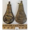 Image 2 : LOT OF 2 - UNKNOWN POWDER FLASKS