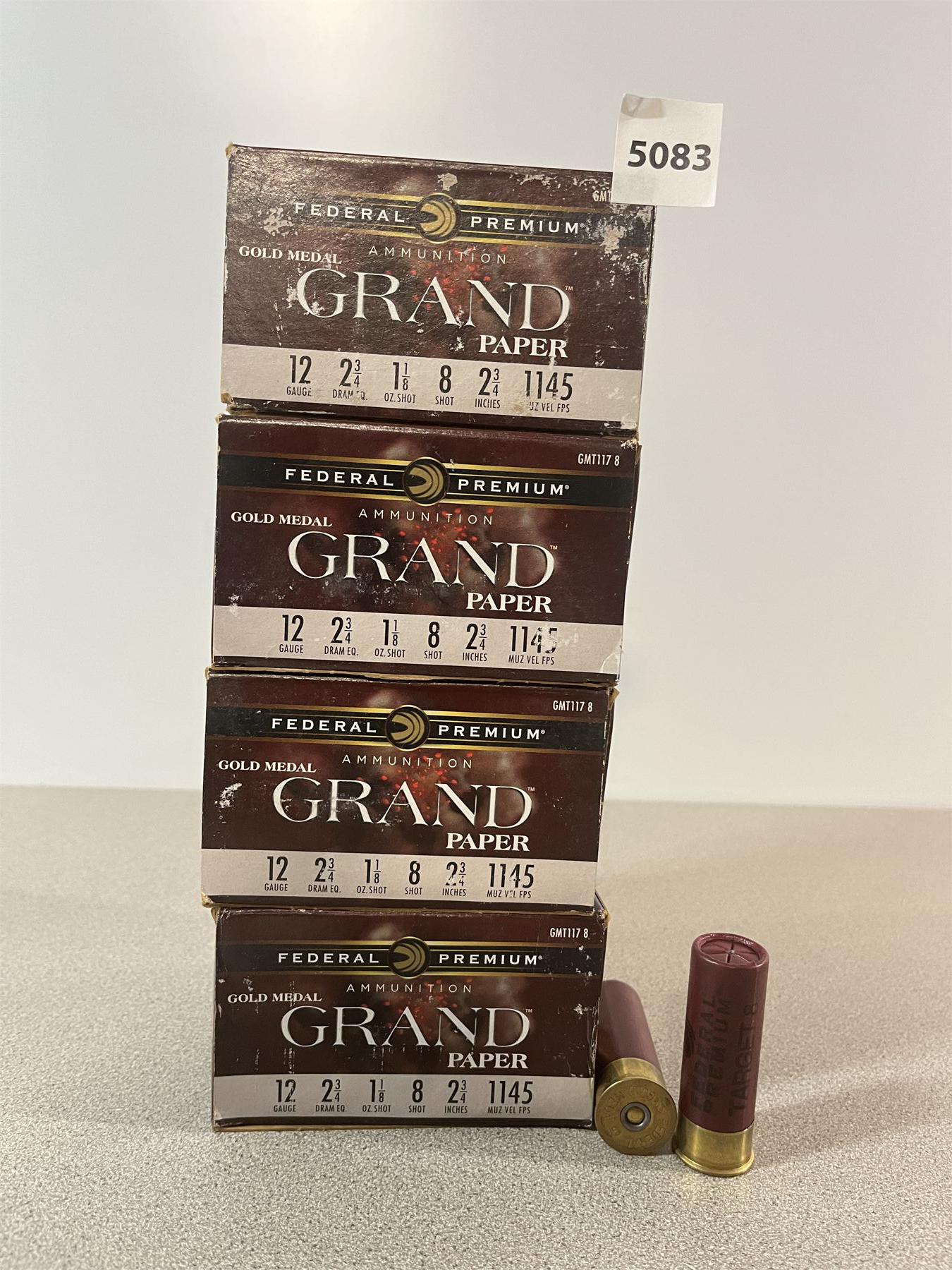 AMMO 100 X FEDERAL 12 GA 2 3 4 8 SHOT Kidd Family Auctions ammo-100-x-federal-12-ga-2-3-4-8-shot-kidd-family-auctions