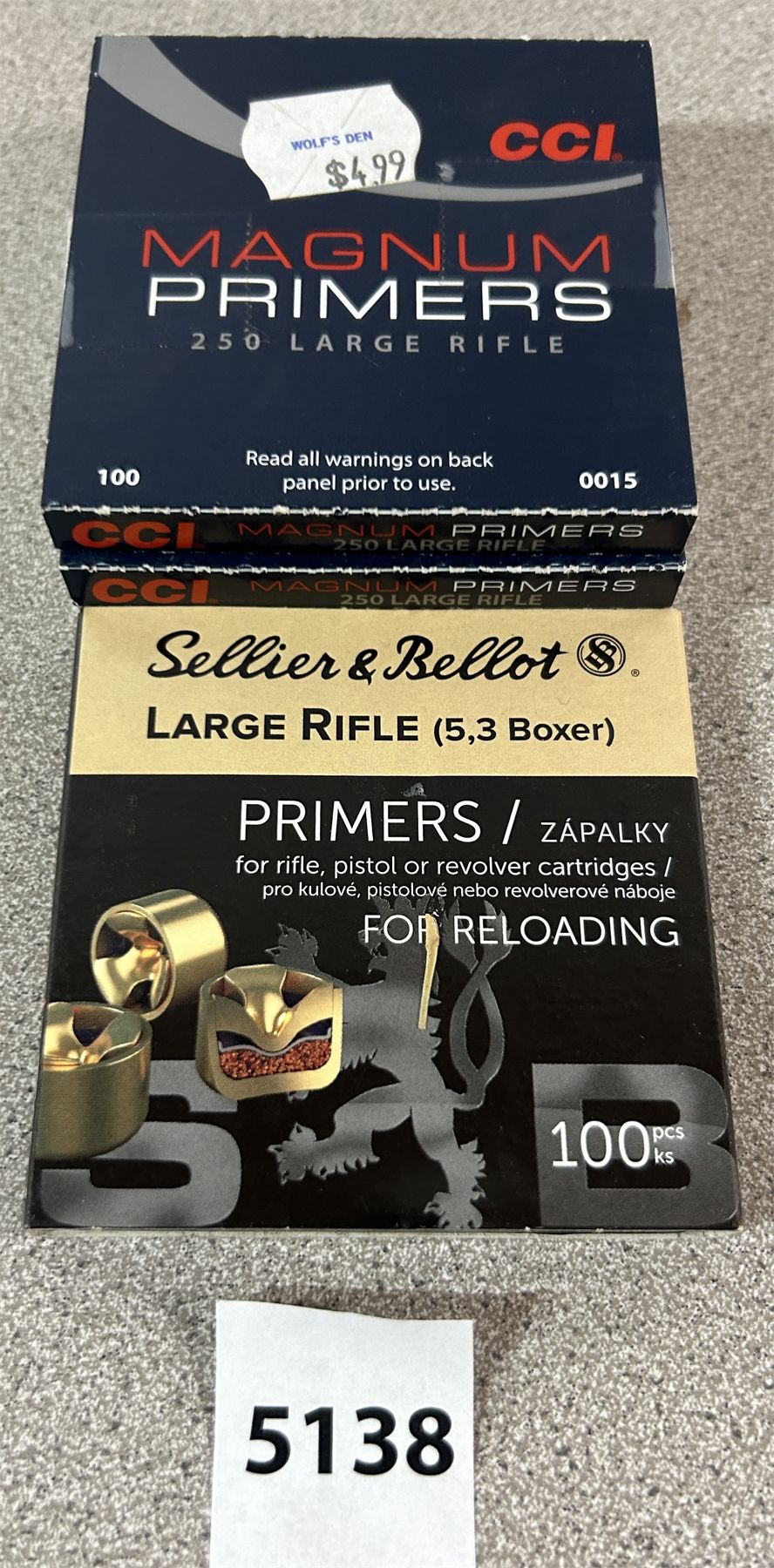 PRIMERS: 340 X CCI - LARGE RIFLE