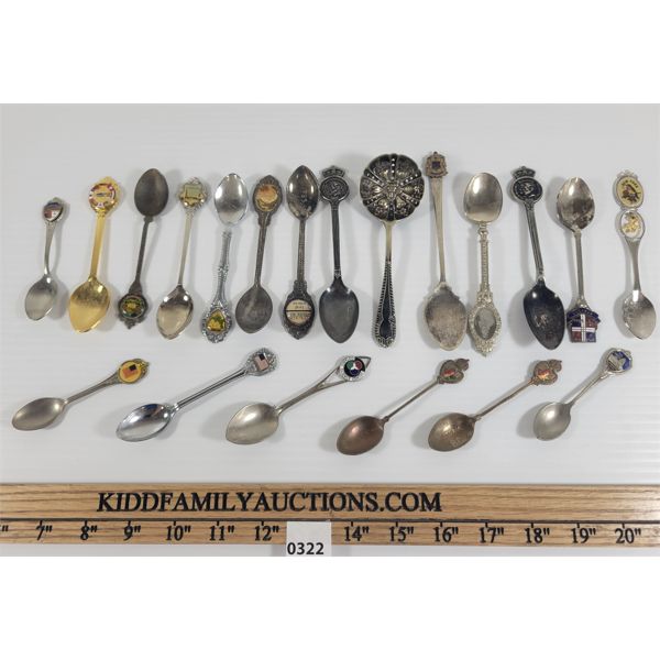 LOT OF 20 - COLLECTIBLE SPOONS