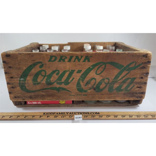 COCA-COLA CRATE W/ QTY OF BOTTLES