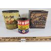 Image 1 : LOT OF 3 - TIN CANS - INCL JACK & JILL PEANUT BUTTER, ETC.