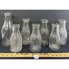 Image 1 : LOT OF 7 - EMBOSSED DAIRY BOTTLES - INCL CAUFIELD & BARN ALLANDALE, ETC.