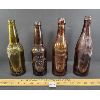 Image 1 : LOT OF 4 - EMBOSSED BREWERY BOTTLES - INCL BLACK SPRING BREWING, MUTUAL UNION BREWING CO., ETC. 