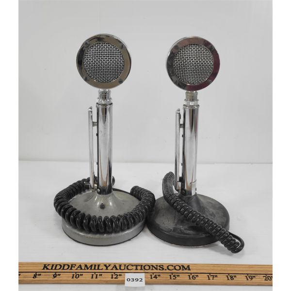 LOT OF 2 - THE ASTATIC CORP LOLLIPOP MICROPHONES