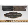 Image 1 : LOT OF 3 - MISC CAST IRON PLAQUES - INCL DETROIT & AMHERST