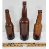 Image 2 : LOT OF 3 - EMBOSSED AMBER BREWERY BOTTLES - INCL THE CHRISTIAN MOERLE IN BREWING CO., ETC.