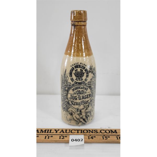 THE CHRISTIAN MOERLEIN BREWING CO. LAGER JUG