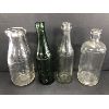 Image 2 : LOT OF 4 - MISC EMBOSSED BOTTLES - INCL LISTERINE, SCHWEPPES & DAIRY