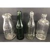 Image 3 : LOT OF 4 - MISC EMBOSSED BOTTLES - INCL LISTERINE, SCHWEPPES & DAIRY