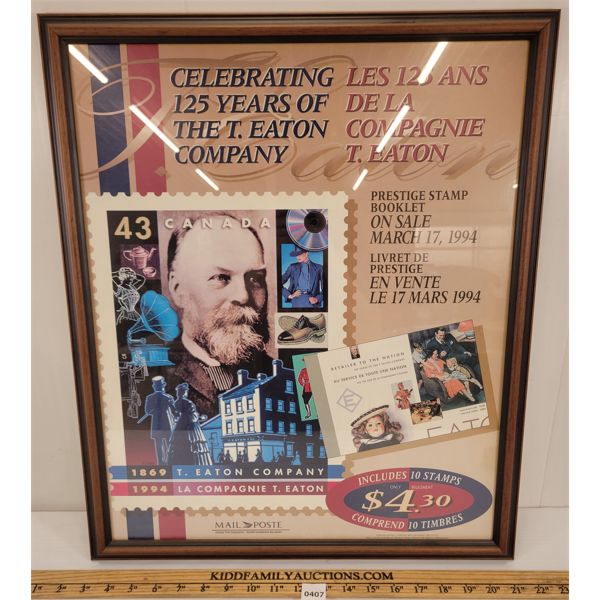 EATON COMPANY FRAMED 125 YEAR CELEBRATION POSTER
