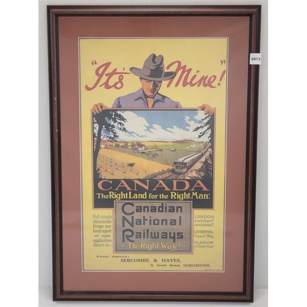 CANADIAN NATIONAL RAILWAYS ADVERTISMENT 