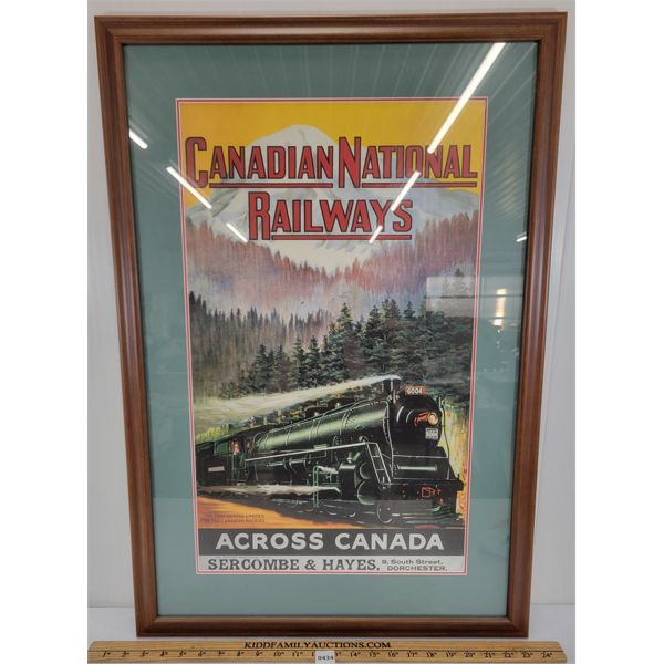 CANADIAN NATIONAL RAILWAY "ACROSS CANADA" ADVERTISEMENT 