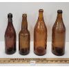 Image 3 : LOT OF 4 - EMBOSSED AMBER BLOB TOP BREWERY BOTTLES - INCL FLOWER CITY & REINHARDT, ETC.