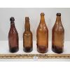 Image 4 : LOT OF 4 - EMBOSSED AMBER BLOB TOP BREWERY BOTTLES - INCL FLOWER CITY & REINHARDT, ETC.