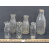 Image 4 : LOT OF 6 - MISC EMBOSSED DAIRY BOTTLES - INCL SILK SCREEN POTT'S BROS, ETC.