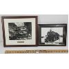 LOT OF 2 - 1958 & 1960 LOCOMOTIVE FRAMED PRINTS - INCL CNR