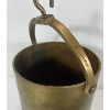 Image 3 : LOT OF 3 - BRASS BUCKET, SKOKING PUMP & POT