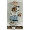 Image 3 : SITZENDORF (?) WOMAN W/ BIRD CAGES PORCELAIN FIGURINE