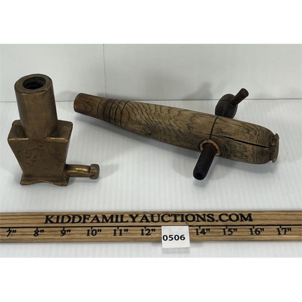 LOT OF 2 - BUNG AUGER & TAP VALVE