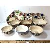 Image 1 : LOT OF 10 - MISC SPONGEWARE BOWLS & PLATES