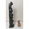 Image 2 : LOT OF 2 - CARVED TOTEMS 