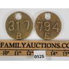 Image 2 : LOT OF 2 - BRASS ID TAGS