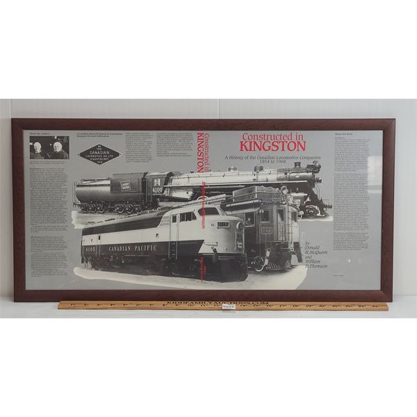 "CONSTRUCTED IN KINGSTON" FRAMED ADVERTISEMENT